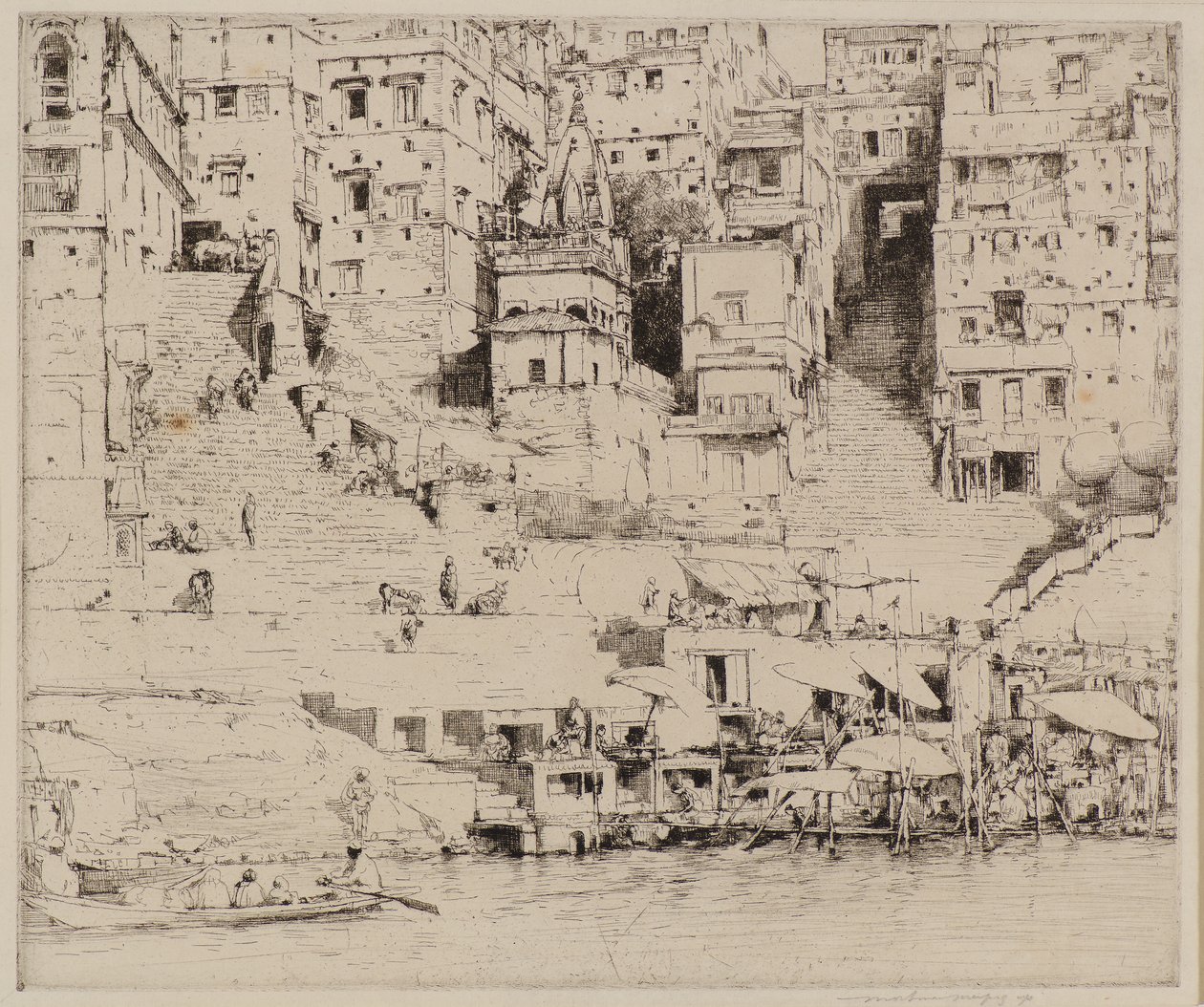 Ciudad en el Ganges de Mortimer Ludington Menpes