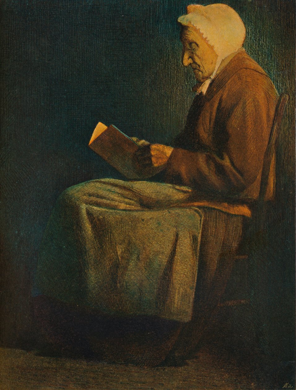 De un grabado en colores. Por Mortimer Menpes, siglo XIX de Mortimer Ludington Menpes