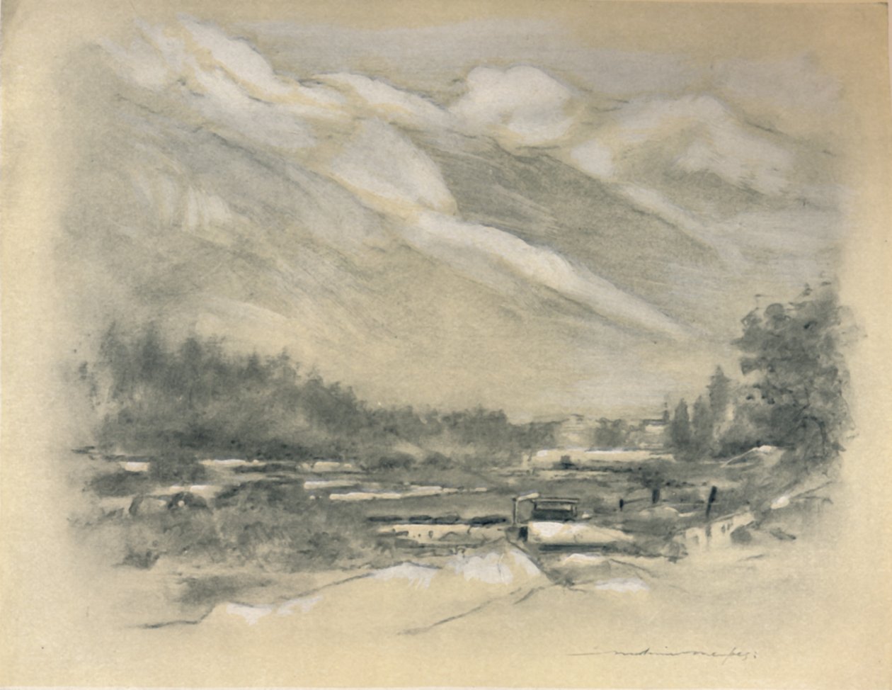 Vecindario de Chamounix, 1903 de Mortimer Ludington Menpes