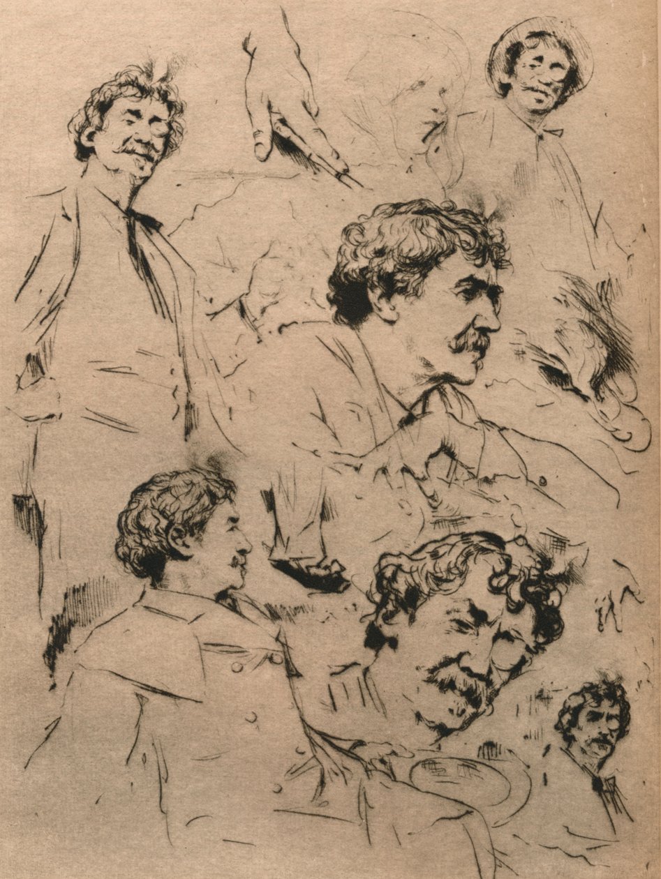 Estudios de James McNeill Whistler, c1886. 1903 de Mortimer Ludington Menpes