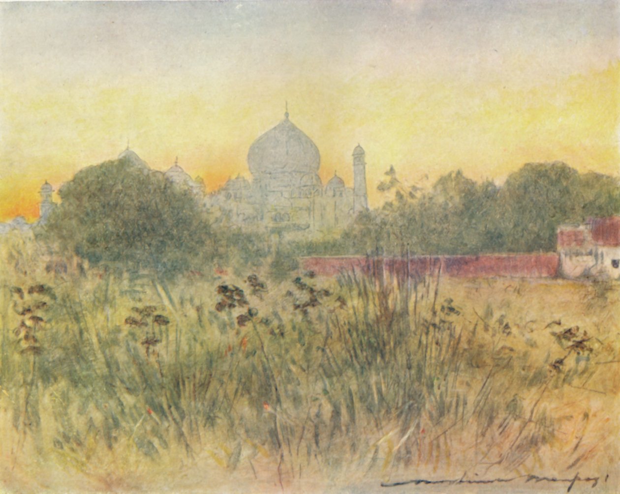 El Taj Mahal, Agra, 1905 de Mortimer Ludington Menpes