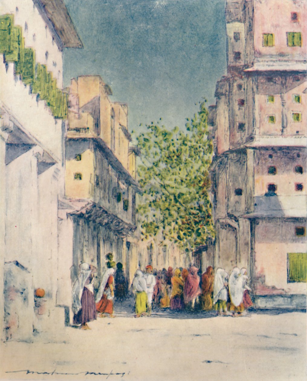 Por las calles de Delhi, 1905 de Mortimer Ludington Menpes