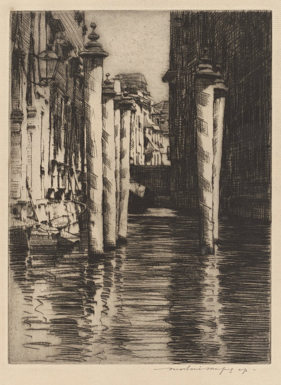 Un canal estrecho, Venecia de Mortimer Menpes