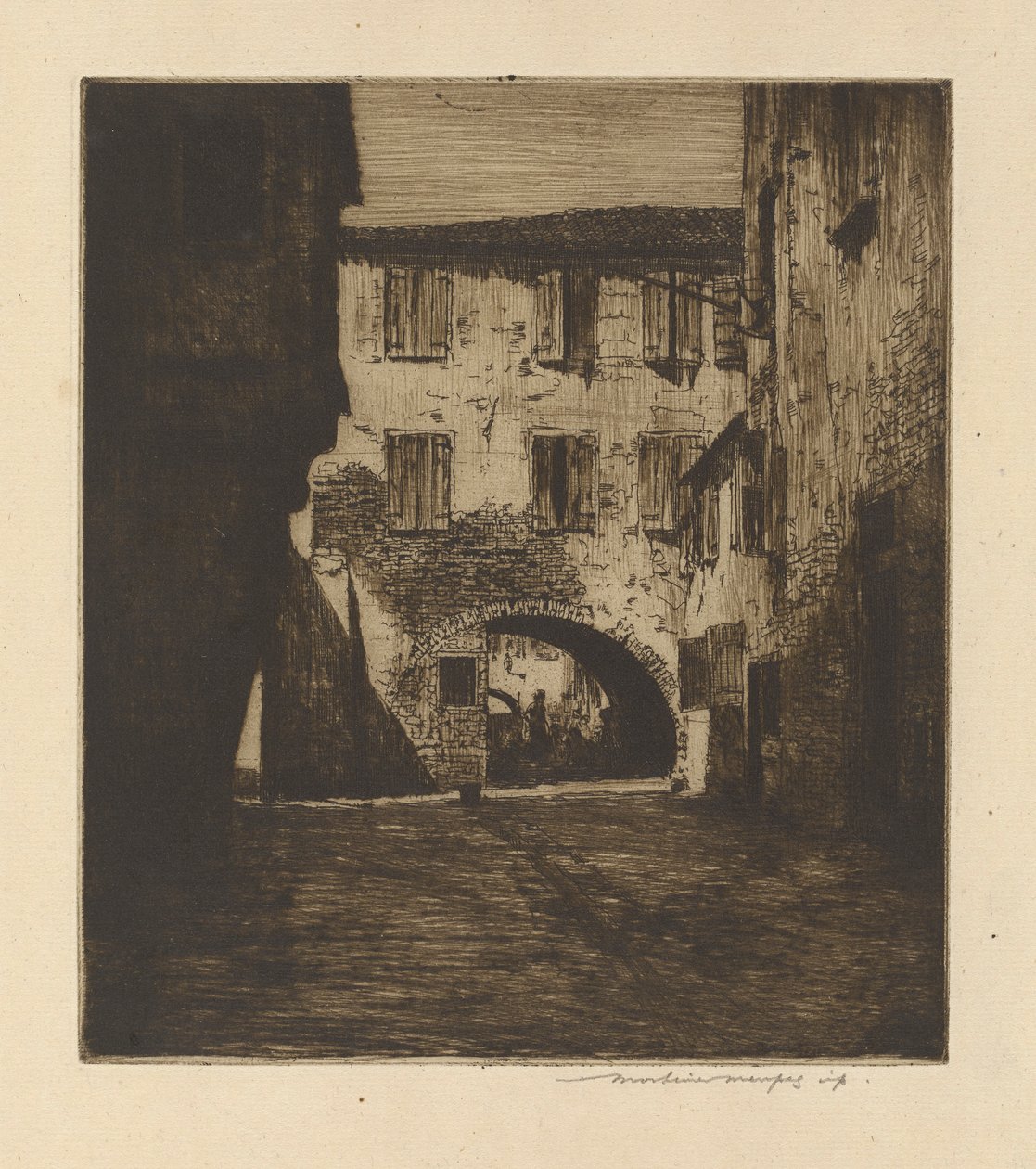 En una calle lateral, Chioggia de Mortimer Menpes