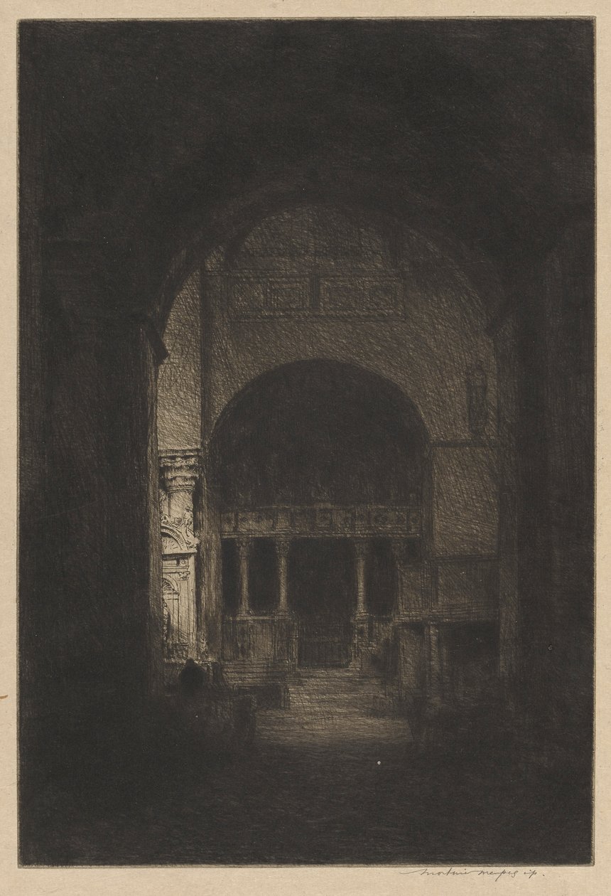 Interior de San Marcos de Mortimer Menpes