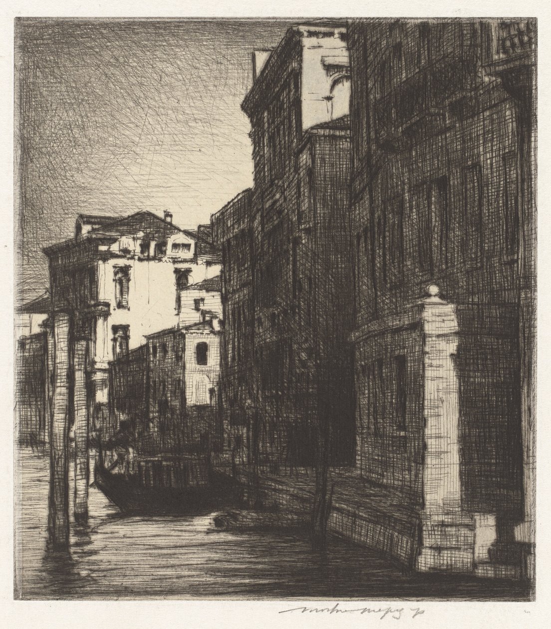 tarde tarde venecia de Mortimer Menpes