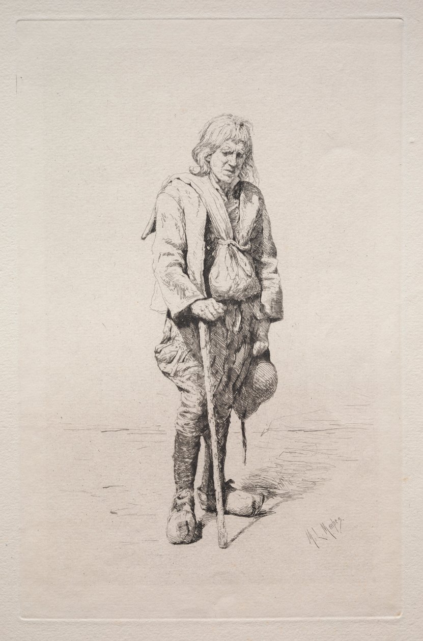 Hombre con bastón de Mortimer Menpes