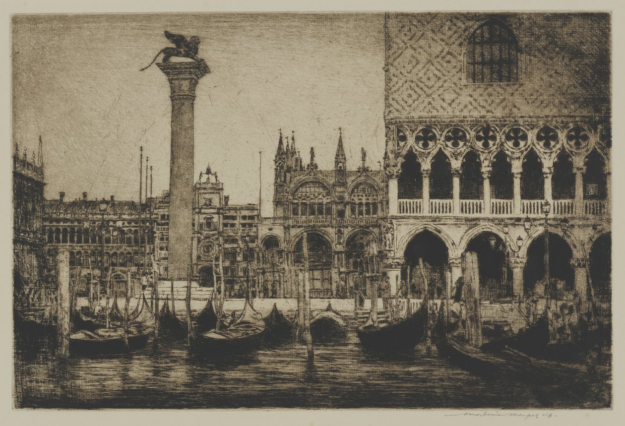 La plaza de San Marcos, Venecia de Mortimer Menpes