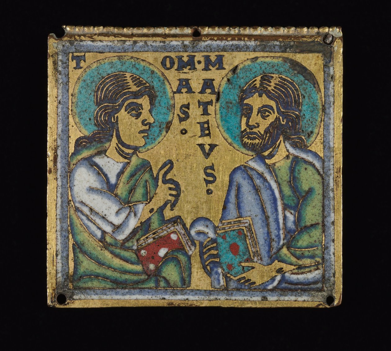 Placa que representa a San Tomás y San Mateo, c.1160 de Mosan School