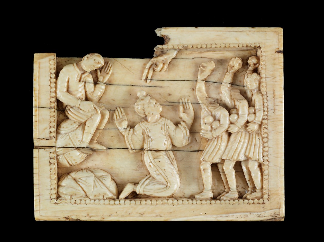 El Apedreamiento de San Esteban, c.1100 de Mosan School