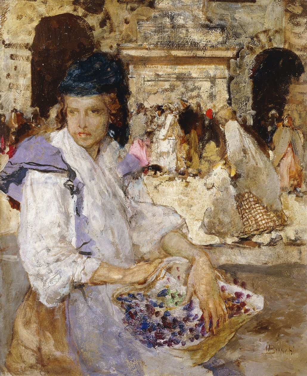La Vendedora de Flores de Mose Bianchi