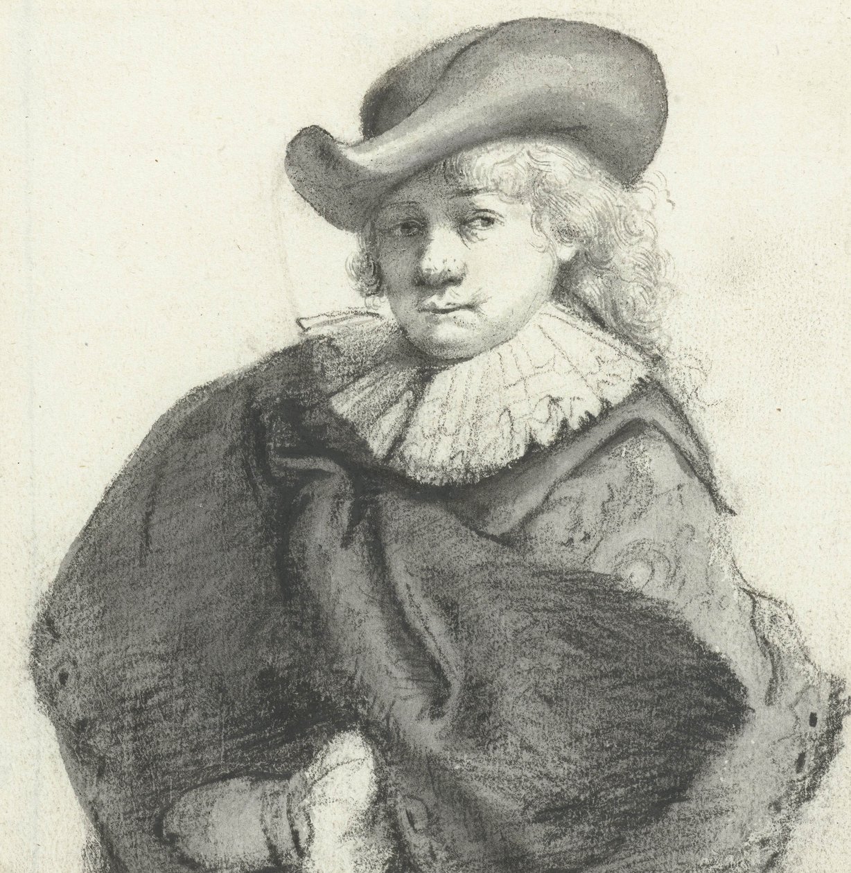 Retrato de Rembrandt, después de Rembrandt van Rijn, c.1660 de Moses Ter Borch