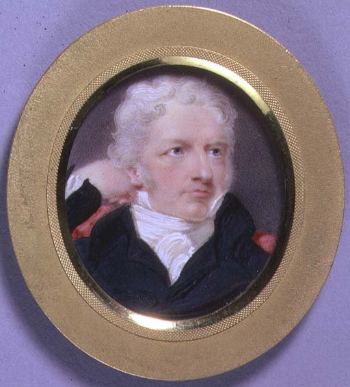 Retrato en miniatura de Henry Fuseli, c.1808 de Moses Haughton