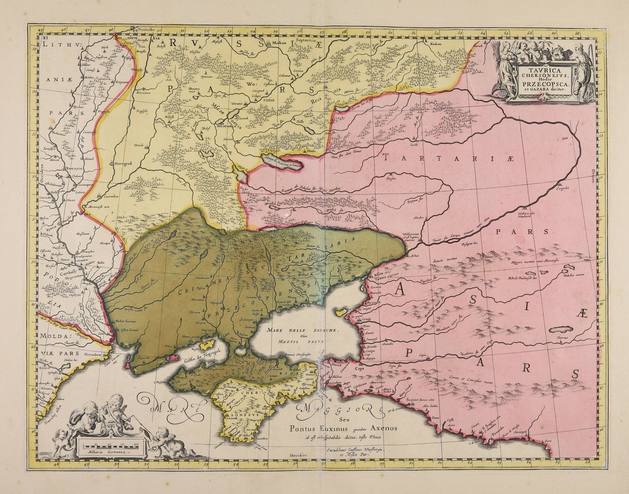 Taurica Chersonesus hoy llamada Przecopsca y Gazara de Moses Pitt