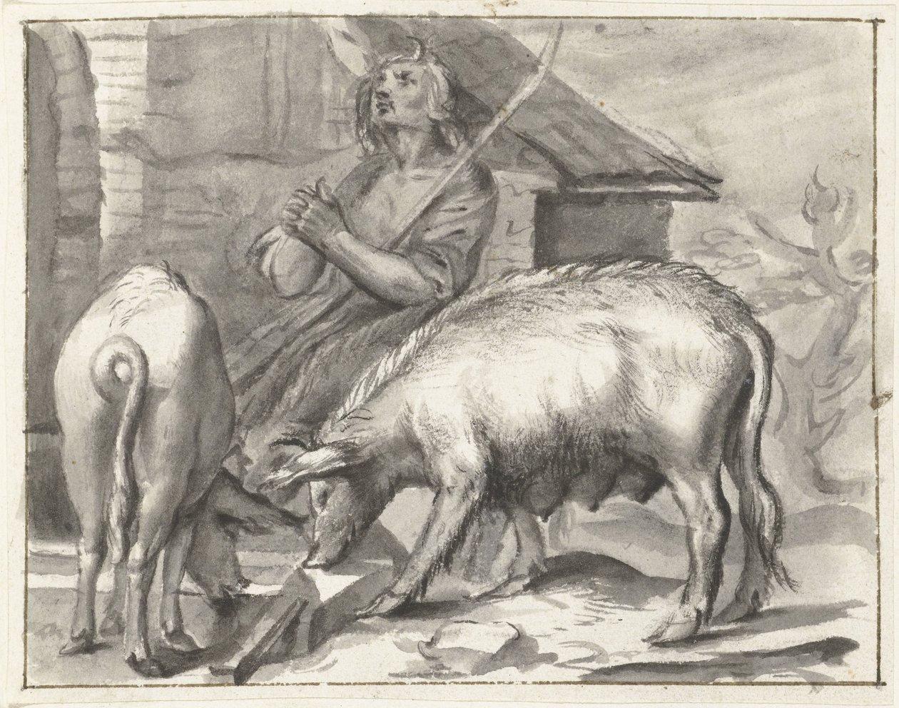Corral con aves de corral de Moses Ter Borch