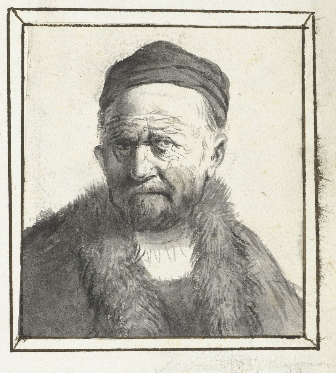 busto de un hombre de Moses Ter Borch