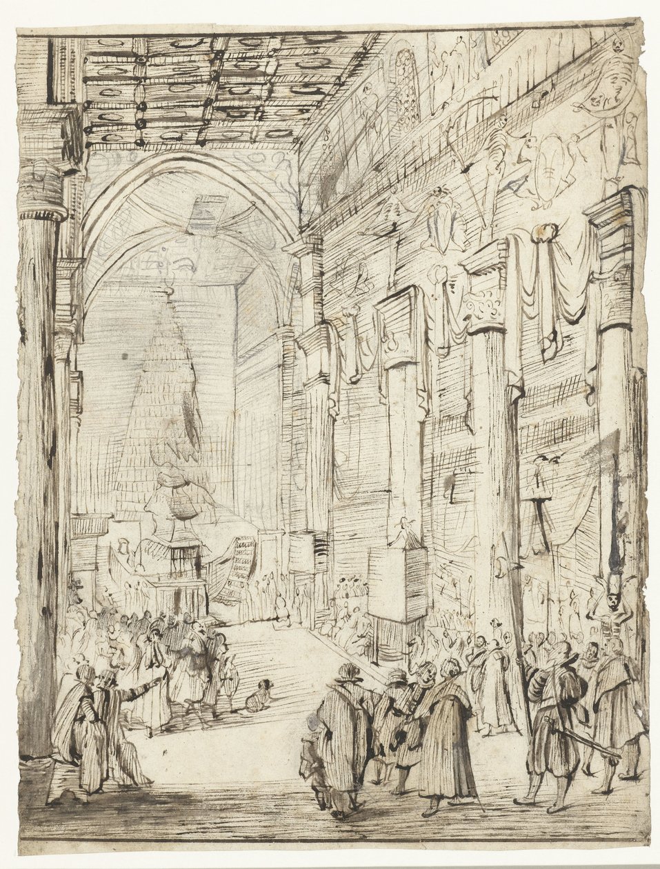 Catafalco del emperador Matías de Austria de Moses Ter Borch