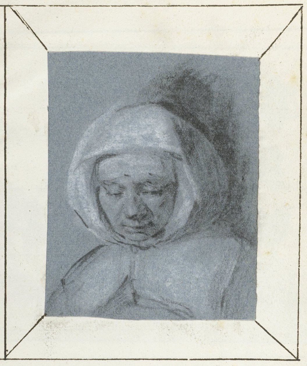 Estudio de la cabeza de una mujer de Moses Ter Borch