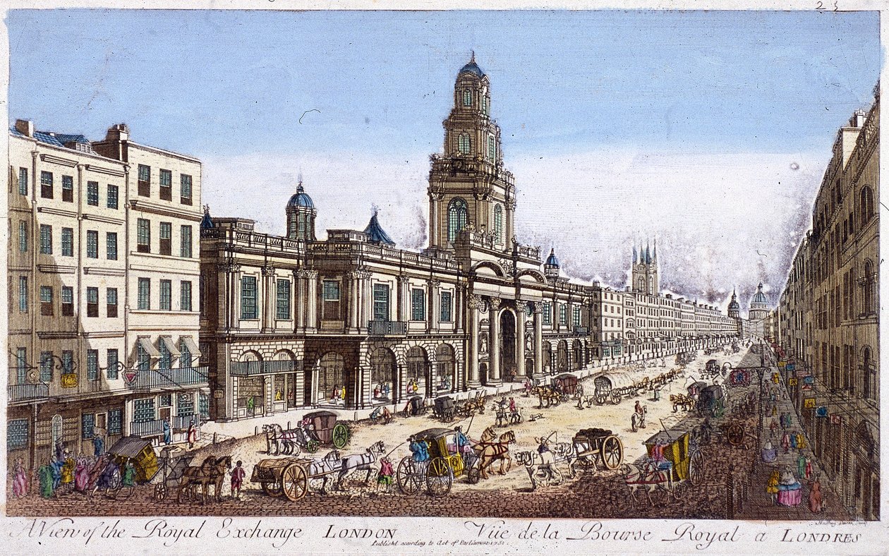 Royal Exchange, segundo exterior, Londres de Mothey Lairee