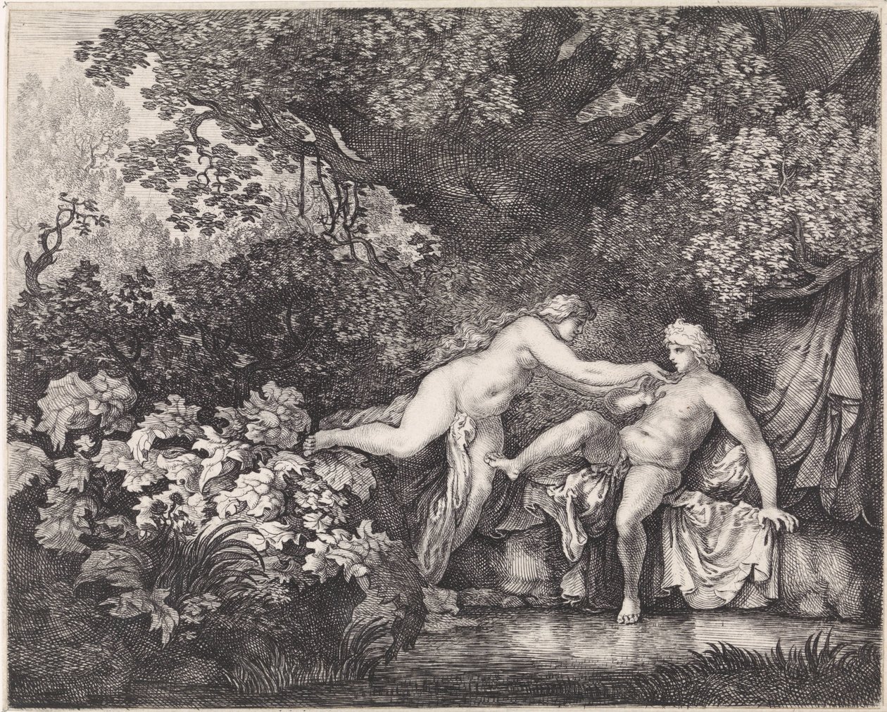 Salamacis en Hermaphroditus de Moyses van Wtenbrouck