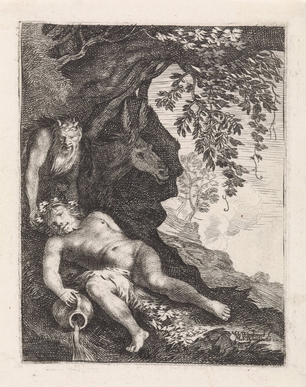 Slappende Silenus de Moyses van Wtenbrouck