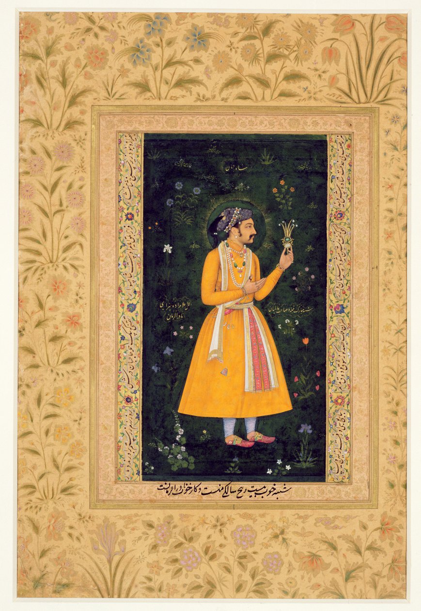 Emperador Shah Jahan (1592-1666) como príncipe, c.1616 de Mughal School