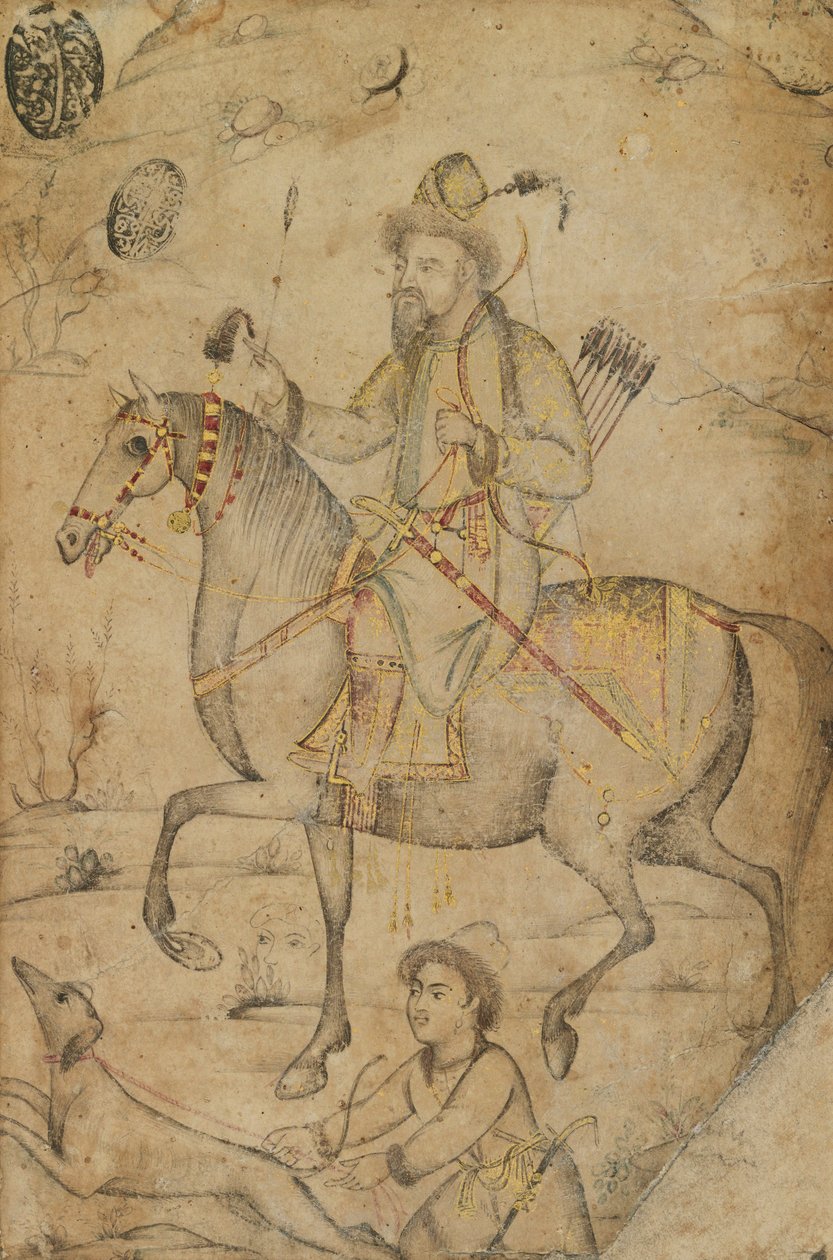 Cazador a caballo, c.1600 de Mughal School