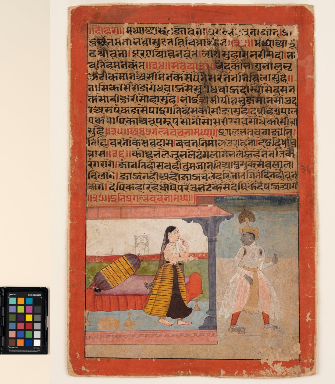 Un amante deja a su amante desconsolada, c.1625 de Mughal School