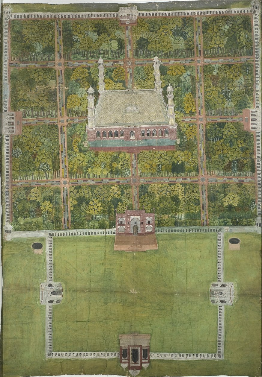 Mausoleo de Jahangir en Lahore de Mughal School