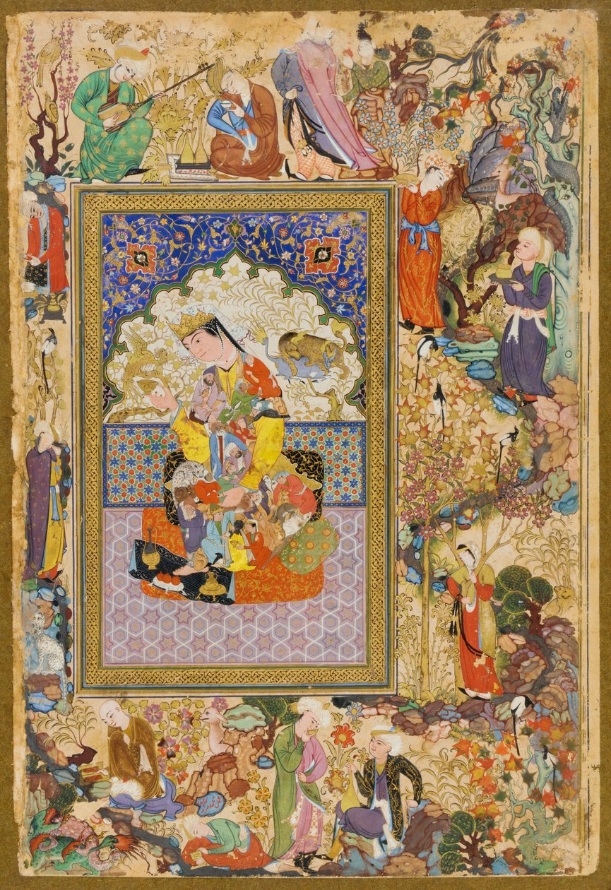 Muhammad Charif Musavvir y Muhammad Murâd Samarqandi, Princesa sentada de Muhammad Murad