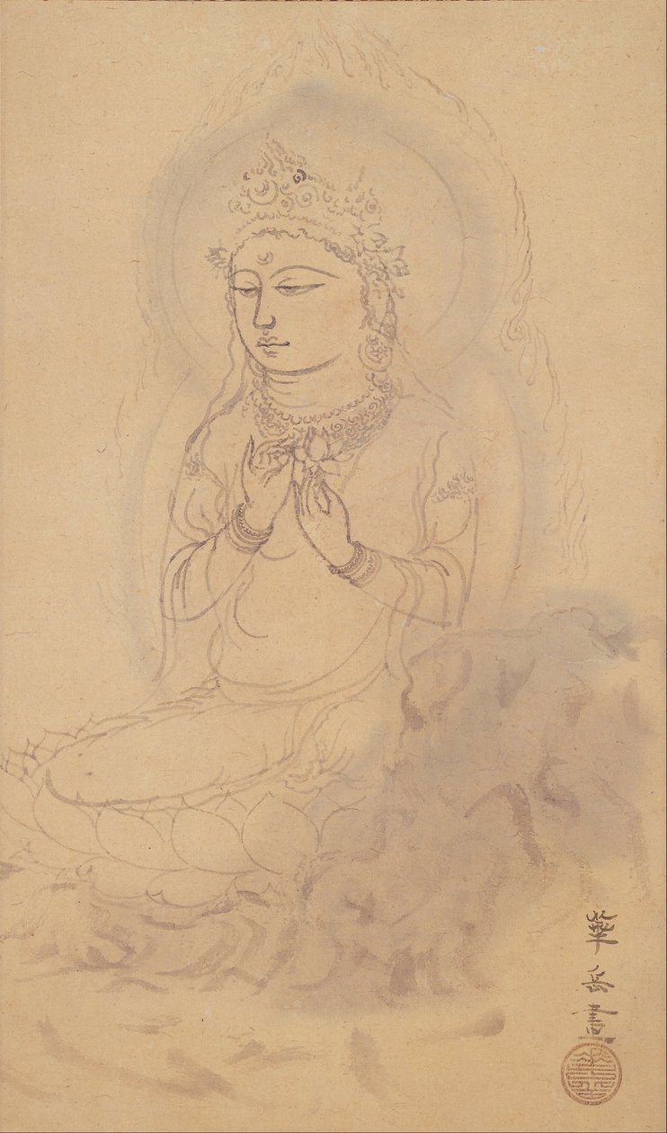 Avalokiteshvara sentado con loto de Murakami Kagaku