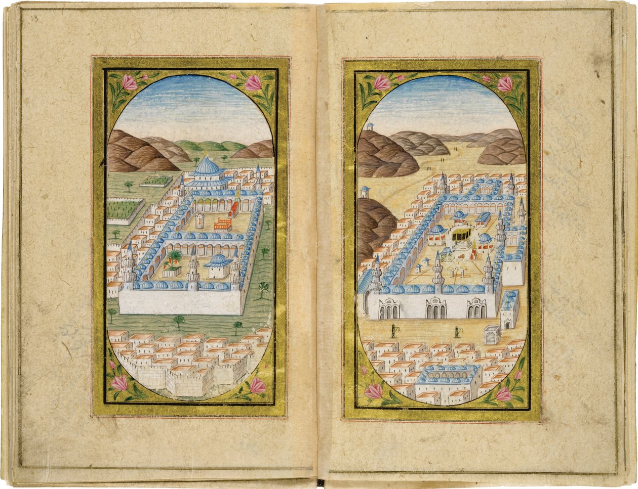 Al-Masjid al-Nabawi y Masjid al-Haram, 1783 de Mustafa Halimi
