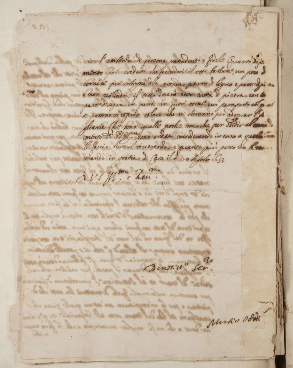 Portafolio de dibujos de Mutio Oddi de Urbino y otros, p120, c.1635-40 de Muzio Oddi
