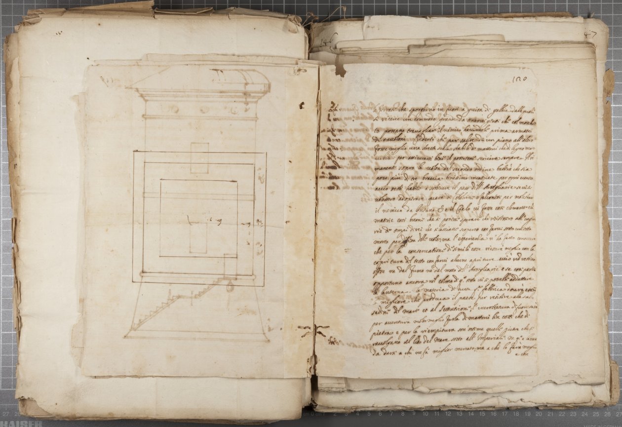 Portafolio de dibujos de Mutio Oddi de Urbino y otros, p120, c.1635-40 de Muzio Oddi