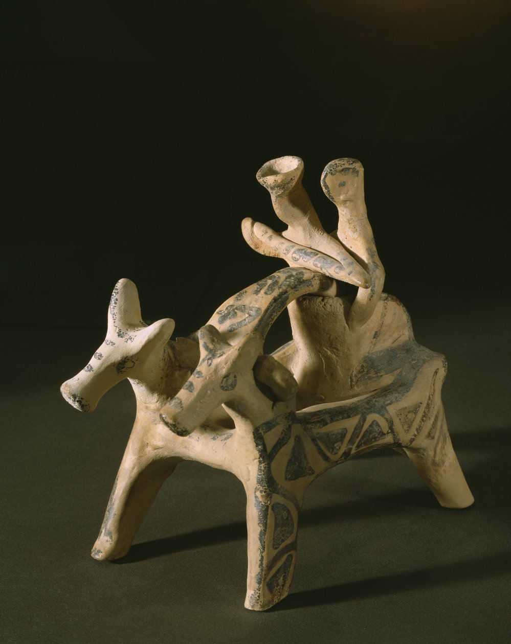 Carro, de la tumba de Marcopoulo, Ática, Período Heráldico Tardío IIIA-IIIB, 1400-1200 a.C. de Mycenaean