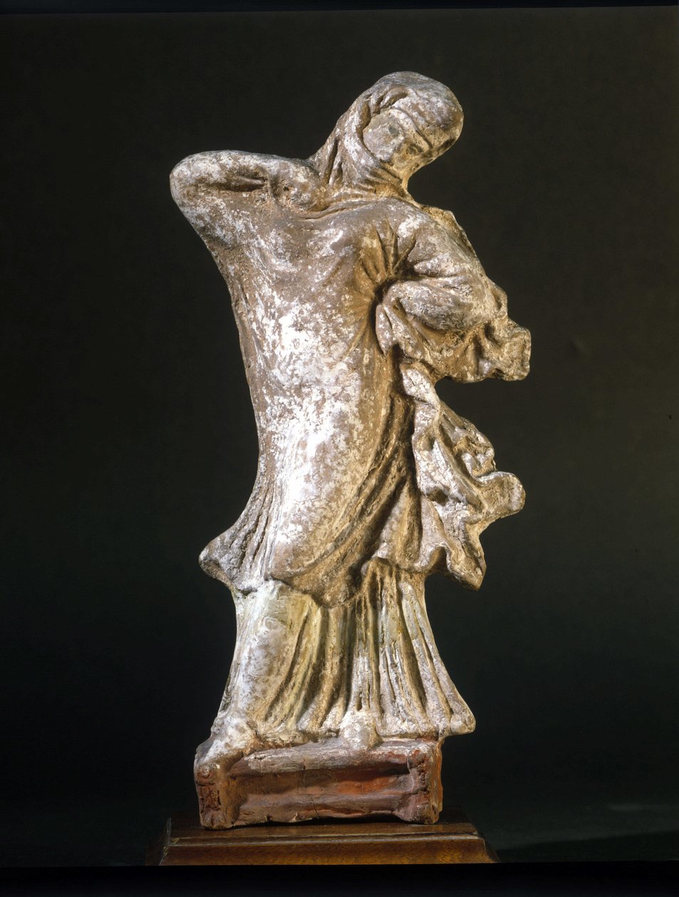 Civilización micénica: bailarina velada de Tanagra, siglo III a.C., Museo della Scala, Milán de Mycenaean Mycenaean