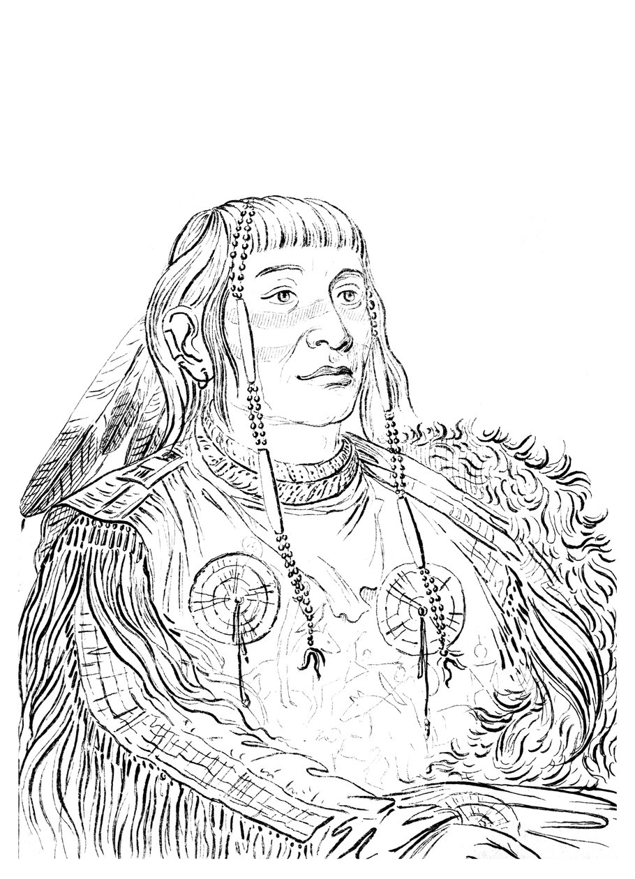 Retrato de un hombre nativo americano, 1841 de Myers and Co