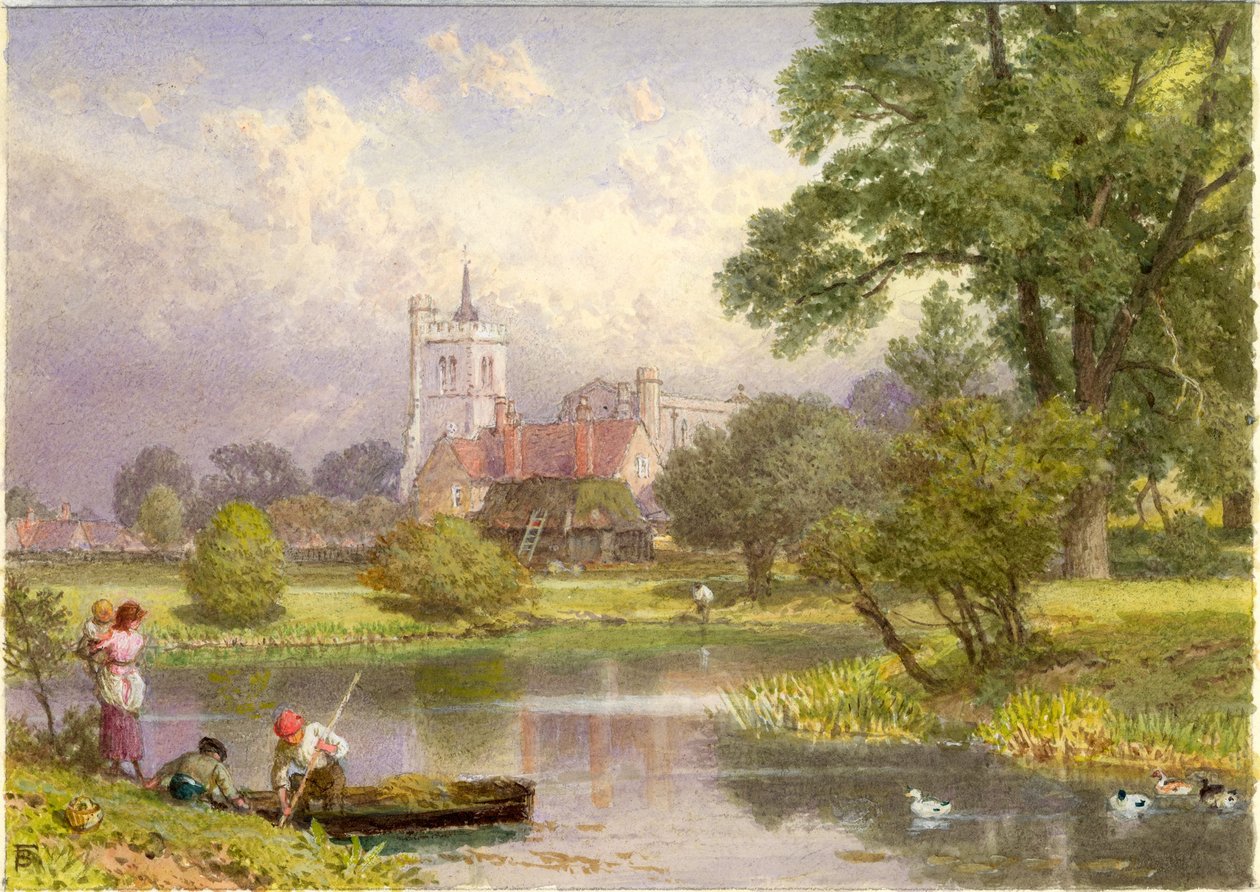Elstow, Bedfordshire (Lugar de nacimiento de John Bunyan) de Myles Birket Foster