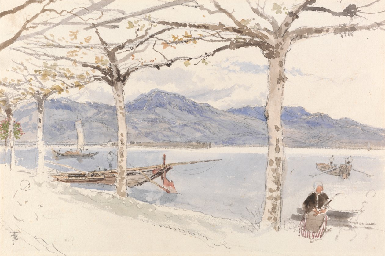 Lago Maggior, Italia de Myles Birket Foster