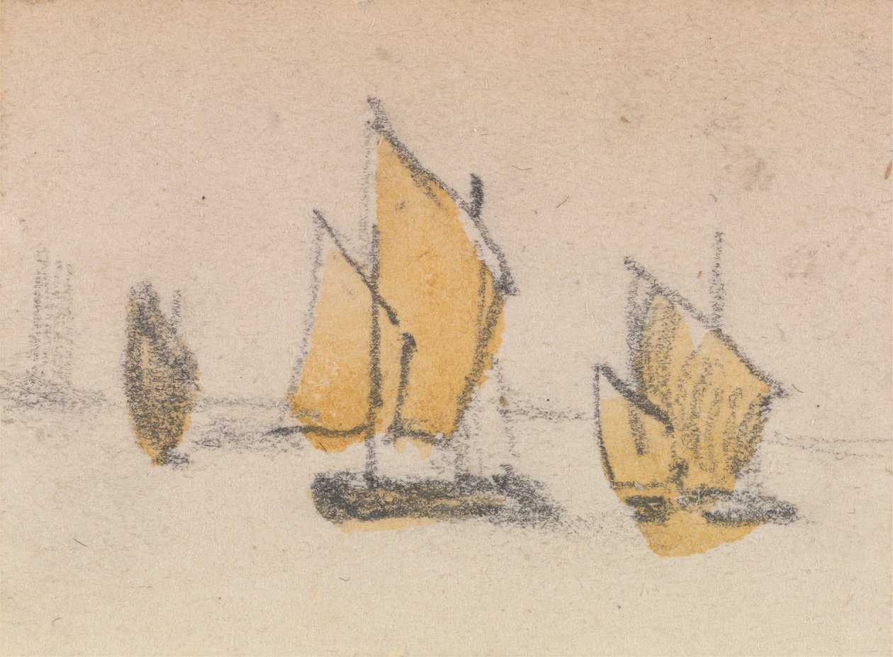 Uno de un grupo de tres estudios sobre el Logo veneciano de Myles Birket Foster