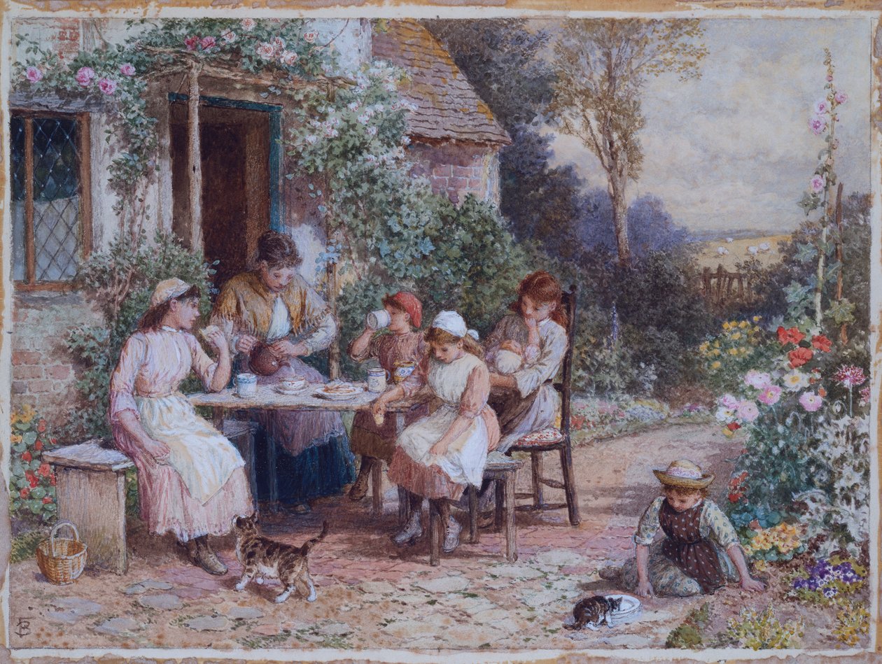 Hora del té de Myles Birket Foster