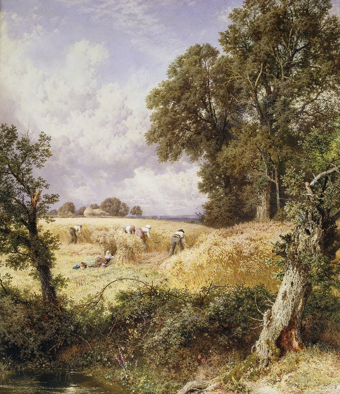 Los segadores de Myles Birket Foster