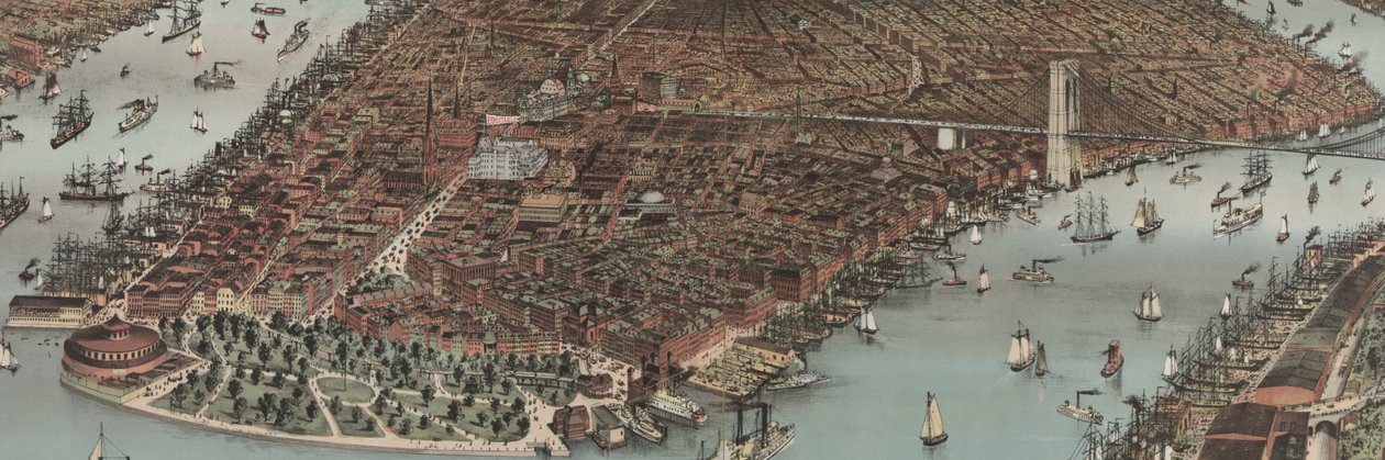 La ciudad de Nueva York de Nathaniel Currier