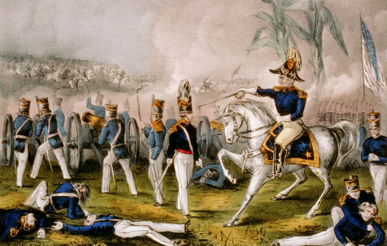 Un poco más de uva Capitán Bragg, 1847 de N. and Ives, J.M. Currier