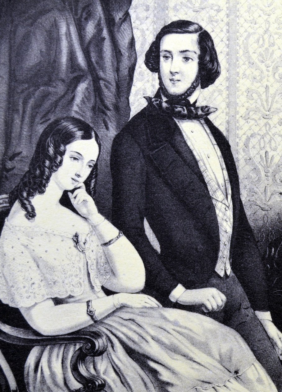 La pelea de los amantes de N. and Ives, J.M. Currier