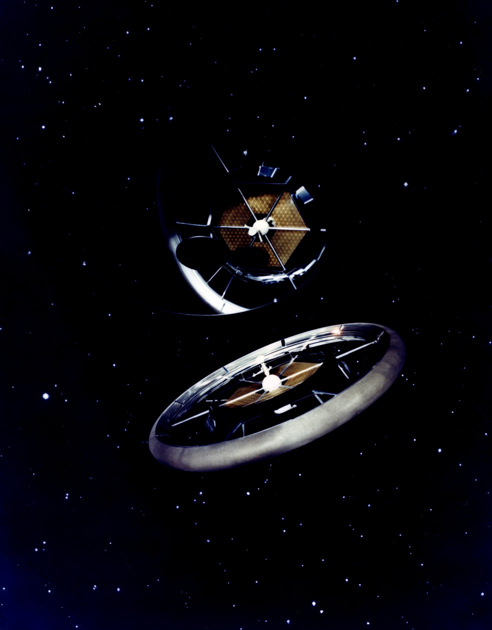 Modelo de la colonia toroidal, c. 1970s de NASA Images