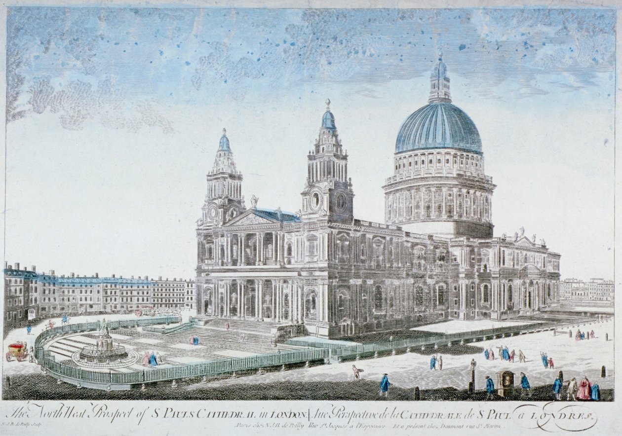 Catedral de San Pablo, Ciudad de Londres, 1755 de NJB de Poilly