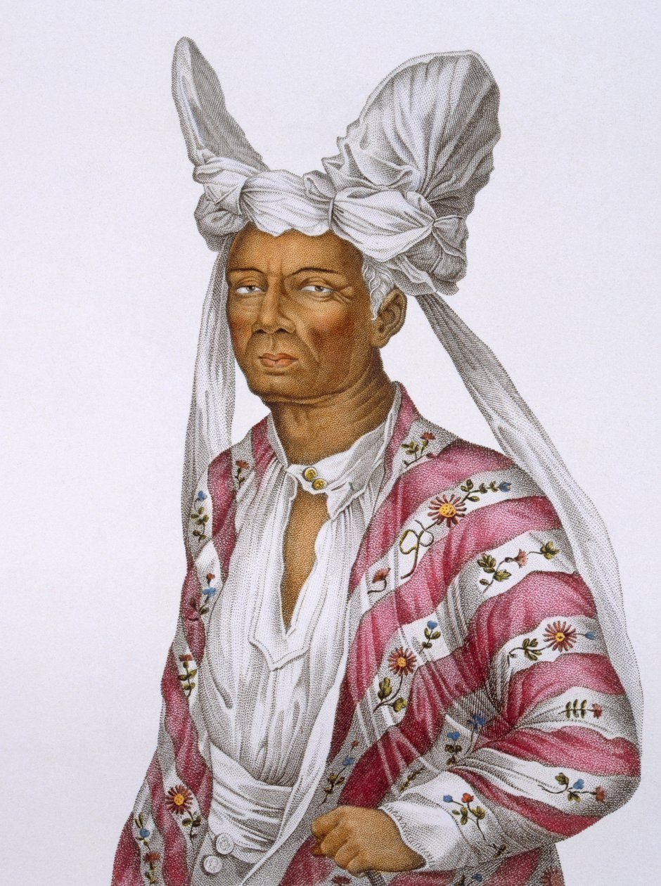 Naba-Leba, Reina de la Isla de Solor, cerca de Timor, lámina 25 de Viaje de Descubrimiento a Tierras Australianas, grabado por B. Roger, pub. 1800-04 de N. Petit