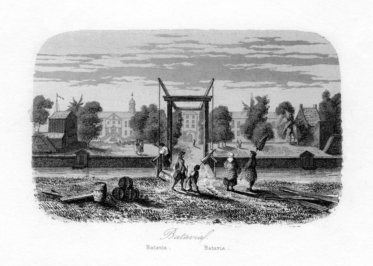 Batavia Yakarta, Indonesia, c1840. de N. Remond