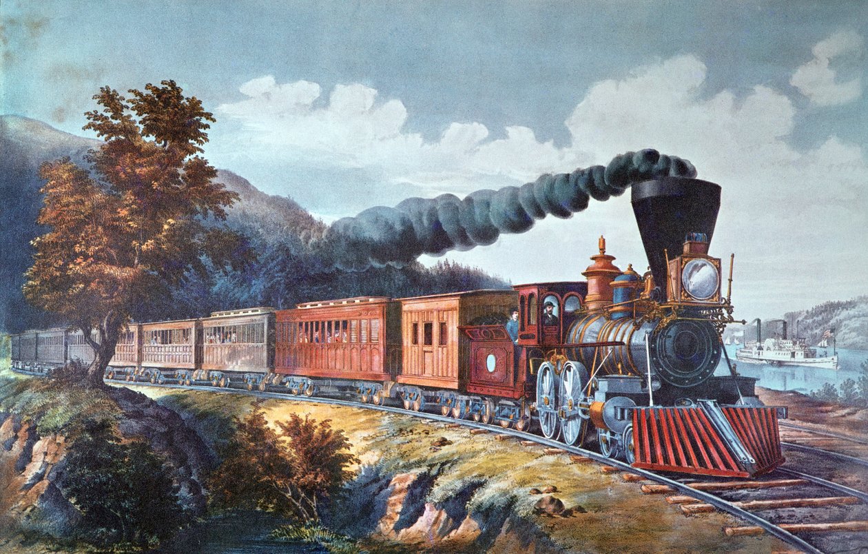 Tren de American Express de Currier and Ives